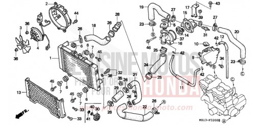 RADIATEUR CB1000FP de 1993
